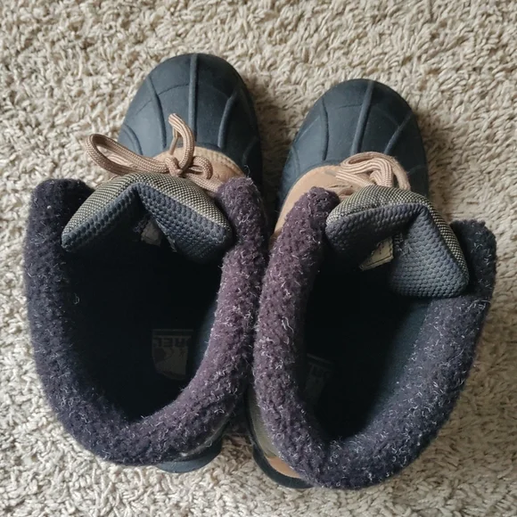 Sorel MONASHEE Winter Thermolite Black Brown Boots Women's Size 8 - Picture 4 of 6